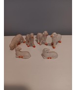 Vintage Hard Plastic Toy Farm Animal O scale Model Train Scenery Lamb Sheep - $9.90