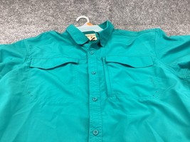 Red Head Fishing Shirt Mens 2XL Vented outdoor teal casual - $12.86