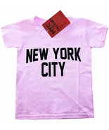 New York City Toddler T-Shirt Screenprinted Pink Baby Lennon Tee 3t - £7.97 GBP+