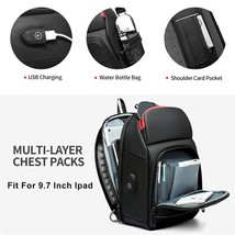 Multifunction Shoulder Bag Men Business Crossbody Bags USB Charging Design Chest - £40.46 GBP