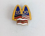 Vintage 1000 Franke Flags McDonald&#39;s Employee Lapel Hat Pin - £11.03 GBP