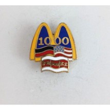 Vintage 1000 Franke Flags McDonald&#39;s Employee Lapel Hat Pin - £11.02 GBP