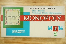 Vintage Toy Monopoly Real Estate Trading Board Game 1961 Edition Parker ... - £16.80 GBP