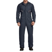Dickies Mens Twill Deluxe Long Sleeve Work Utility Coveralls Dark Navy Tall - $34.42
