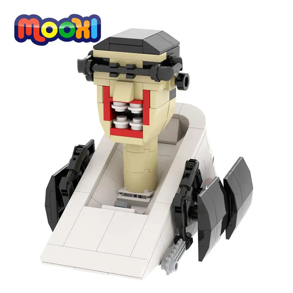 MOOXI Skibidi Toilet Game Figure Vacuum Skibidi Toilet Man Building Blocks  - £12.49 GBP