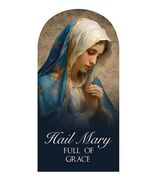 Hail Mary &quot;Full of Grace 10&quot;  Wood Plaque, New #AB-354-R2 - $456.48 MXN