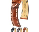 Hirsch Capitano Alligator Watch Strap - Brown Band/Silver Buckle - L - 2... - $319.95