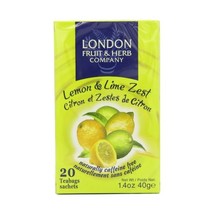 London Fruit And Herb Lemon and Lime Zest 20 Teabags (Pack of 12, Total ... - £30.34 GBP