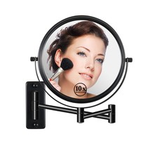Wall Mounted Magnifying Makeup Mirror With 1X 10X Magnification And, Mat... - $31.96