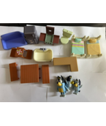 Bluey Dollhouse Playset Furniture Figures  Toy lot Preowened - £19.42 GBP