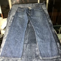 Levis 501 XX 42X32 Blue Medium Wash Vintage Denim Straight Workwear Button Fly - £16.23 GBP