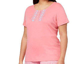 allbrand365 designer Womens Plus Size Cotton Flower Top,Tiny Blooms Pink Size 2X - £34.10 GBP