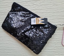 Wallis Black Sequin Clutch Bag Express Shipping - £13.70 GBP