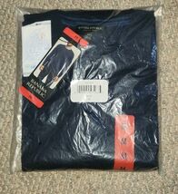 NWT Mens Banana Republic Merino Wool Dark Blue Medium Pull Over Long Sle... - $64.99