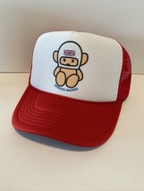 Vintage Hesketh  Racing Hat Formula 1 Trucker Hat Red Racing Cap adjust - $15.00