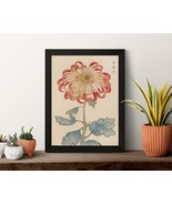 Japanese Art Print, Floral Illustration, Chrysanthemum Flower, Poster an... - £9.50 GBP+