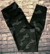Yogalicious Lux Size XS Leggings Black Camo High Rise Soft Gym Yoga GUC AS-IS - £15.56 GBP