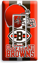 Cleveland Browns Football Team 1 Gfi Man Cave Single Light Switch Art Wall Plate - £9.45 GBP