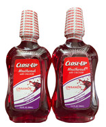 2 Close Up Mouthwash With Calcium Cinnamon Flavor Alcohol &amp; Sugar Free 1... - $54.45