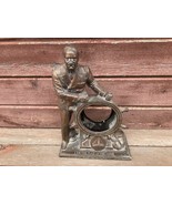 Vintage FDR President Roosevelt Man of the Hour Metal Clock Case Ship&#39;s ... - £62.28 GBP