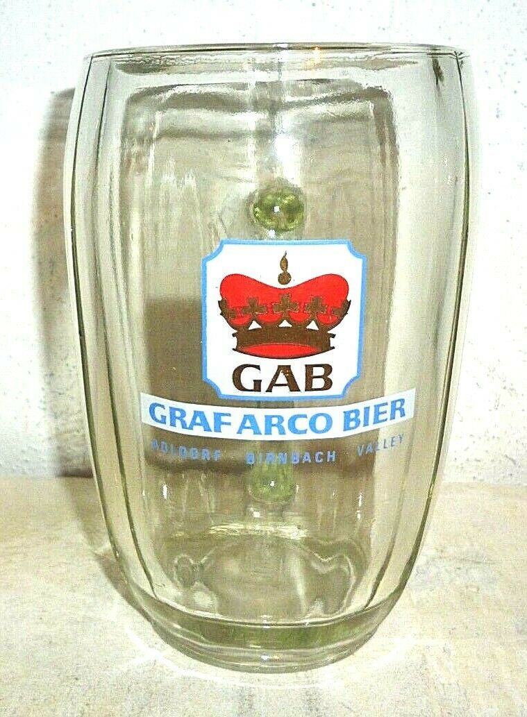 Brauerei Graf Arco Brau Valley Adldorf Birnbach German Beer Glass Seidel - $12.50