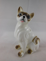 Vintage Siamese Cat Figurine 3.25&quot; Thin porcelain? or Bone china? Unknown maker - £7.77 GBP