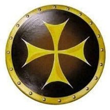Engraved Designer Plus Medieval Viking Shield Round Wooden Armor Shield designer - £104.64 GBP