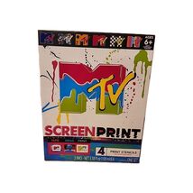 MTV Screen Printing DIY Kit - 4 Print MTV Logo Stencils Included ~(New) ... - $12.86