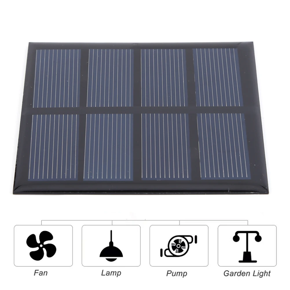 Waterproof Solar Panel 5W 12V Small Cell Module Polysilic Outdoor DIY So... - $36.34