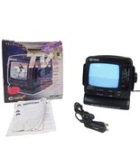 Curtis RT100 Portable Black &amp; White 5&quot; Television With AM/FM Radio &amp; Acc... - £15.56 GBP