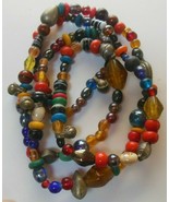 Trade Beads Multi-color Glass/Metal 35&quot; - $294.62 CAD
