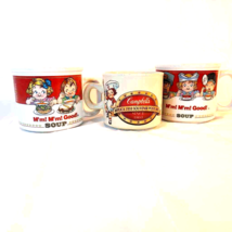Vintage Campbell&#39;s Soup Mug Set Of 3 Cup Collectable West Wood Retro &#39;93 &#39;94 - £23.73 GBP