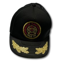 Ontario Fireman Baseball Cap Cannington Black Trucker Snapback Vintage - $28.66