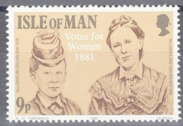 Isle of Man 197 MNH Women&#39;s Suffrage Women&#39;s Voting Rights ZAYIX 041322SM36M - £1.17 GBP