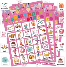 Birthday Bingo Game for Boys Girls Adults 24 Players Birthday Bingo Cards Birthd - £15.09 GBP