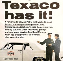 1965 Texaco Gas Oil Service Patrol Advertisement Gasoline Stations HM2R - $562.94 MXN