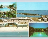 Multi View Happy Dolphin Inn St Petersburg Florida FL UNP Chrome Postcar... - £4.63 GBP