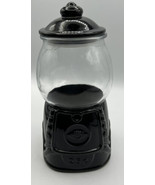Candy Dish Gum Jelly Beans Black Glass Not Slot 10 Inches - £13.22 GBP
