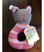Rich Frog RING RATTLE FROG baby plush rattle toy NEW with tag Gray Cat - $183.08 MXN