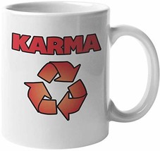 Karma. Bad And Good Aura Hinduism Themed Coffee &amp; Tea Mug For Mom, Mama, Mommy,  - £15.56 GBP+