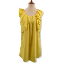 Blu Pepper Yellow Ruffle Dress New Medium - £14.24 GBP