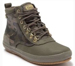 Keds Scout II Camo Print Boot olive green size 5 Lace Up Rain Boots - £44.84 GBP