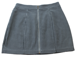 New With Tags Forever 21 Short Skirt Black White Houndstooth Front Zipper Opens - £7.99 GBP