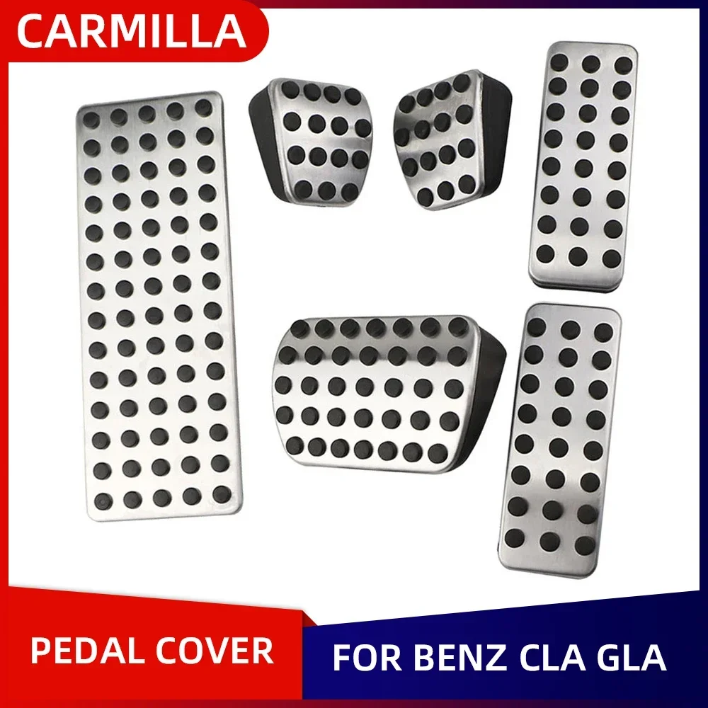 Stainless Steel Foot Pedal Brake Pedal Pad Cover for Mercedes Benz M A B GLA CLA - £9.25 GBP+