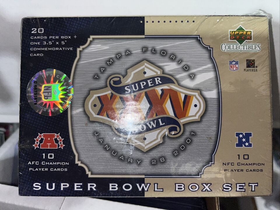 New Upper Deck Super Bowl XXXV Box Set Baltimore Ravens vs New York Giants 2001 - $21.78