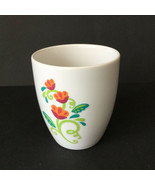 Corelle 10-oz White PORCELAIN MUG CUP Embossed Floral Scrolls - $27.54 CAD