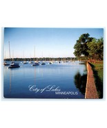 Lake Harriet Sailboats City of Lakes Scenic Waterfront Minneapolis MN Po... - $8.18 CAD