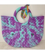 Purple Blue  Pop It Fidget Purse Bag With Eyes Popper NEW - FUN GIFT - $277.94 MXN