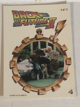 Back To The Future II Trading Card Sticker #4 Michael J Fox Christopher Lloyd - £1.98 GBP