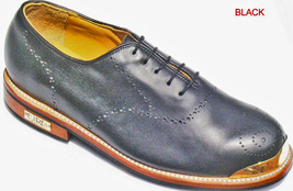 Men Black Brogue  Gold Toe golf shoes by Vecci - $335.00
